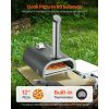 Outdoor Pizza Oven, 12 Inch Wood Fired Pizza Ovens, Pellet Pizza-Stove with Thermometer, Portable Pizza-Maker for Outside Backyard Patio Camping