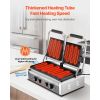 Commercial Panini Grill, 3600W Electric Sandwich Panini Maker, Stainless Steel Double Sandwichs Press with Handle and Temp Control
