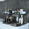 Under Sink Organizer 2 Pack, Bathroom Cabinet Organizer, 2 Tier Sliding Cabinet Basket Organizer Drawer