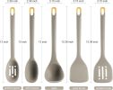 Silicone Kitchen Cooking Utensils Set: MOACC Heat Resistant 13inch Long Kitchen Gadgets, BPA Free Non Stick Rubber Cook Accessories For Food Prep