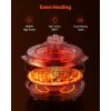 Pizza Oven, 14 in Electric Pizza Maker, 1600W Electric Pizzas Cooker with Cordierite Stone, 5-Mode Temperature Control