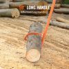 Cant Hook Tool, 59 in, Heavy Duty Steel Log Roller, Log Lifter Timber Jack for Max 32" Dia Logs, Forestry Logging Tools