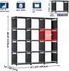 12 Cube Storage Organizer, DIY Bookcase, Metal Bookshelf