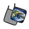 NEW Oyster Plate Pair of Pot Holders Kitchen Heat Resistant Pot Holders Sets Oven Hot Pads for Cooking Baking BBQ, 7 1/2 x 7 1/2