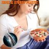 6.8" Clear Plastic Spoons Heavy Duty with Heat Resistant & BPA Free, Solid and Durable Plastic Cutlery