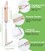 Crack Weeder, 12" Stainless Steel Crevice Weeding Tool with Wood Handle, L-Shaped Side-Walk Weed Puller Spatula